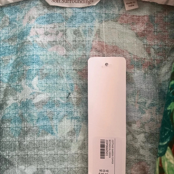 Soft Surroundings Open Front Floral Cardigan - Picture 3 of 4